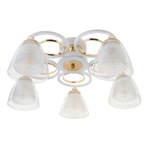 Люстра стельова Brille в зал E27 60W WH (LK-663C/5)