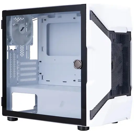 Корпус 1stPlayer D3-A-WH-1F7-14-W-1F7-W, білий, без БЖ, Midi Tower, Micro ATX / Mini ITX, 1xUSB 3.0 / 2xUSB 2.0, макс. CPU - 190 - фото 1