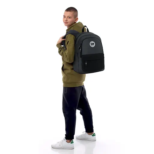 Рюкзак GoPack Education Teens 141L черный, серый Темно-серый (GO26-141L-4) - фото 13