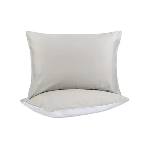 Наволочки сатин Lotus Home Florida серый 50 x 70 см 2 шт. (svt-2000022353014) - фото 1