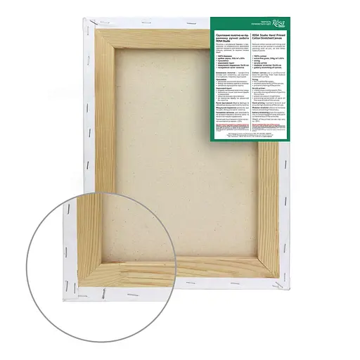 Полотно на підрамник Rosa Studio у дрібне зерно бавовна акриловий грунт - фото 2