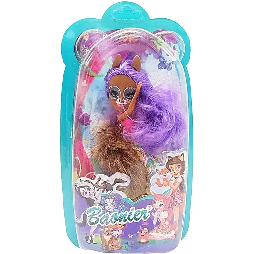 Дитяча іграшкова Лялька Baobier Bambi JJ8572-17 Violet 15 см шарнірна - фото 1