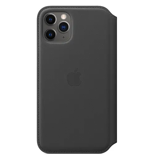 Оригінальний шкіряний чохол-книжка Apple Leather Folio для iPhone 11 Pro (5.8") Black MX062ZM/A - фото 10