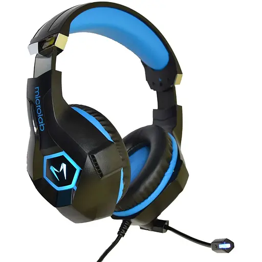 Гарнитура Microlab G7 3.5 мм+USB Black-Blue
