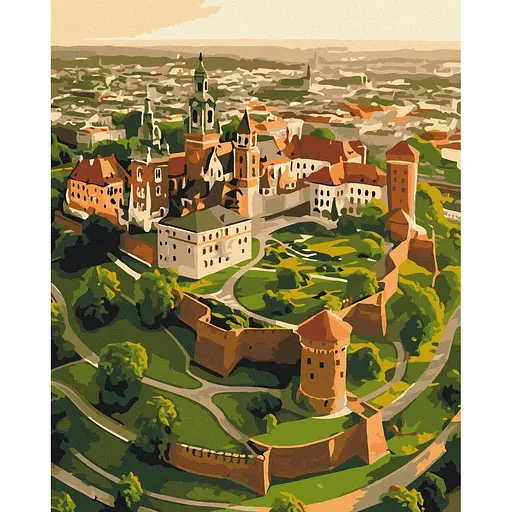 Картина за номерами на підрамнику Brushme Вавельський замок - фото 1