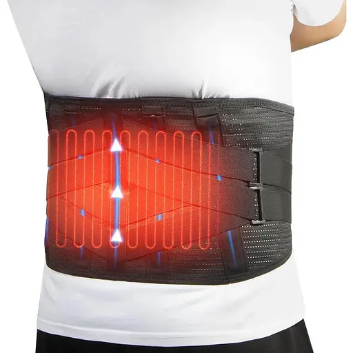 Зігріваючий пояс Oramuon, підтримка спини з підігрівом, підтримка попереку з грілкою для жінок і чоловіків