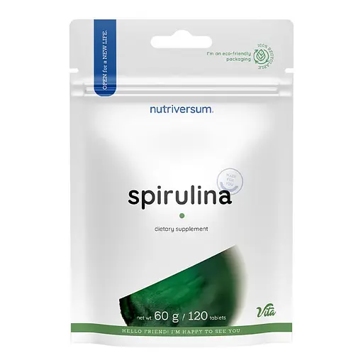 Диетическая добавка Nutriversum Spirulina 120 таблеток - фото 1