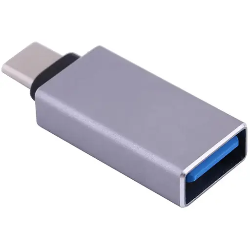 Перехідник USB3.1 Type-C --> USB (OTG) OEM, сріблястий