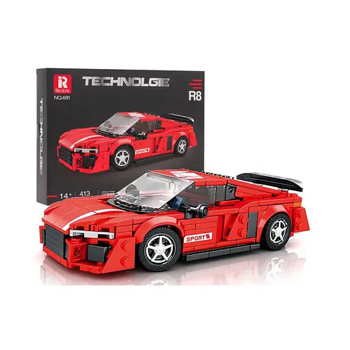 Конструктор Ramiz "Спортивний автомобіль" червоний 413 шт.