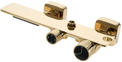 Душова система Rea Helix gold з виливом REA-P6619, Золотий - фото 2