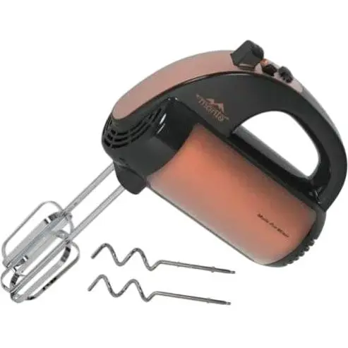 Ручний міксер Monte MT-2008 для дому 5 швидкостей 2 насадки Бронзовий 800 Вт - фото 1