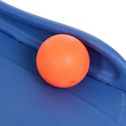 Дитяча гірка-машинка BAMBI L-CC01-4 з баскетбольним кільцем, д165-ш68-в76см, синя - фото 4