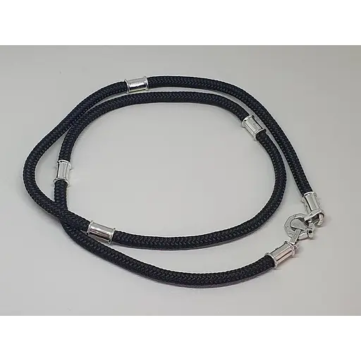 Шелковый плетеный ювелирный шнурок с серебряными вставками. Ш0034-4В/ДЗ 65 - фото 3