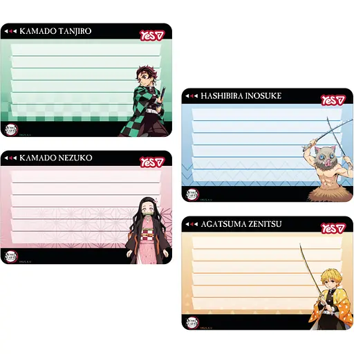 Наліпки на зошити Yes Demon Slayer 8 шт. (955543)