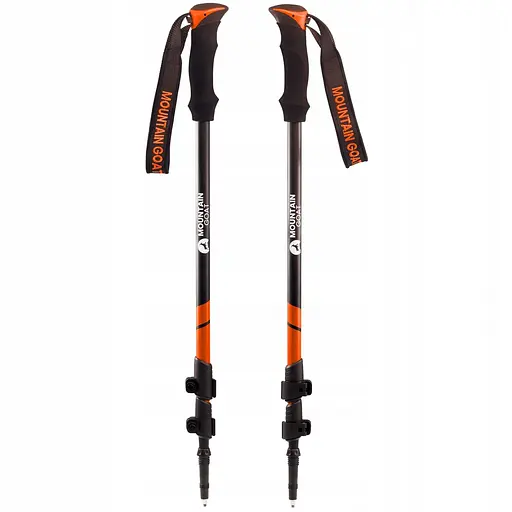 Треккинговые палки Mountain Goat Peak+ 60-135 см MG0006 Black/Orange (P-5907739318275) - фото 7
