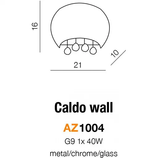 Бра Azzardo CALDO WALL AZ1004 - фото 4