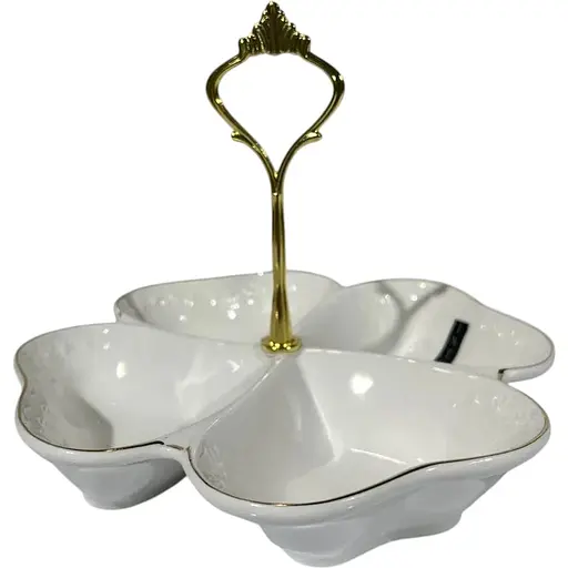 Менажниця Interos порцелянова Снігова Королева 19 см біла 1619-А