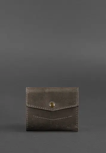 Кожаный кошелек 2.1 темно-коричневый Crazy Horse - фото 2