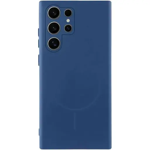 Чохол Lakshmi Silicone Cover Full Camera (AA) with MagFit для Samsung Galaxy S25 Ultra Синій/Navy blue - фото 1