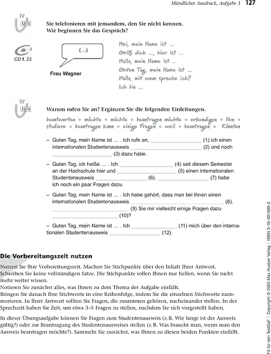 Fit für den TestDaF mit Audio-CDs und Lösungheft - фото 6