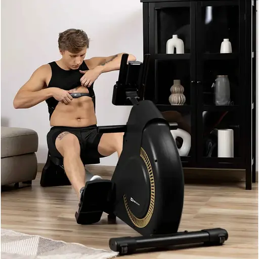 Гребной тренажер Hop-Sport HS-095R Spike золотой - фото 8