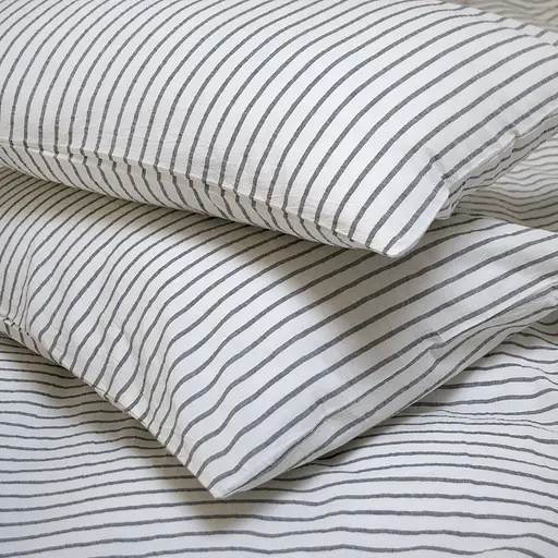 Простирадло на резинці з наволочками Lotus Home Timeless 160х200 см антрацит (svt-2000022350280) - фото 2