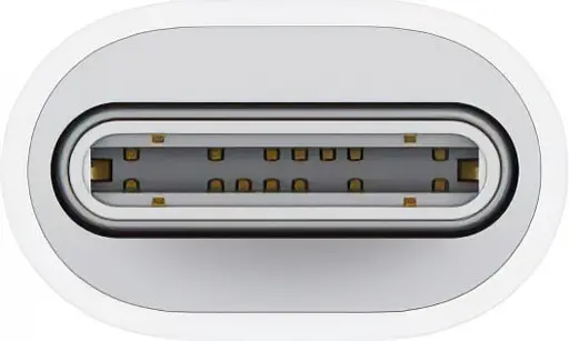 Адаптер USB Type-C Apple USB-C to Lightning Adapter White (MUQX3) - фото 3