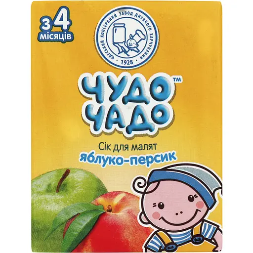 Упаковка сока Чудо-Чад Яблоко-Персик с мякотью 3.6 л (200 мл х 18 шт.) - фото 2