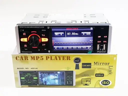 Автомагнитола MP5 4052 BT 1 DIN экран 4.1" TFT-LED Bluetooth - фото 7