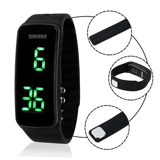 Наручний годинник чоловічий Skmei 1119 Black Black Circle, 1119ABK (12324) - фото 4