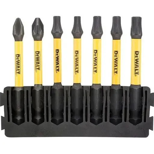 Касета з бітами DeWalt FlexTorq L=57 мм біти Рh2, Рz2, T20 - 2 шт., T25 - 2 шт., T30 (DT70820)