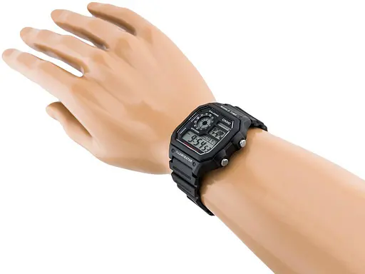 Часы наручные мужские оригинальные кварцевые водонепроницаемые Япония Casio AE-1200WH-1AVEF (модуль №3299) - фото 3