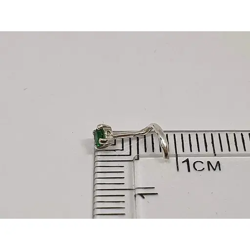 Серебряная серьга-пирсинг в нос Dear. 1017.6С - фото 4