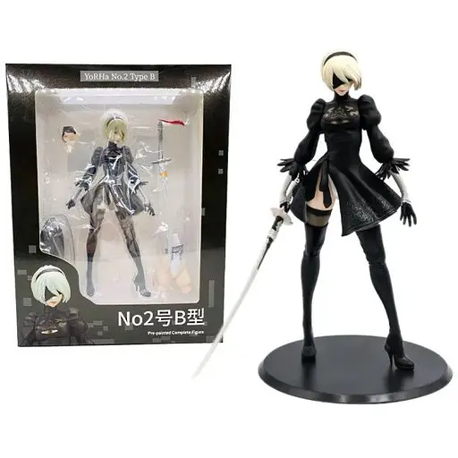 Фигурка боевой робот Мисс Автомата NieR: Automata 2В Authentic Bring Arts 30 см games NRA 22.94 - фото 1