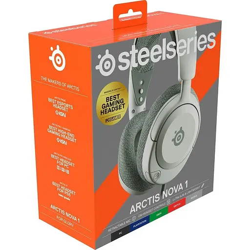 Игровая гарнитура SteelSeries Arctis Nova 1 White (61607) - фото 8