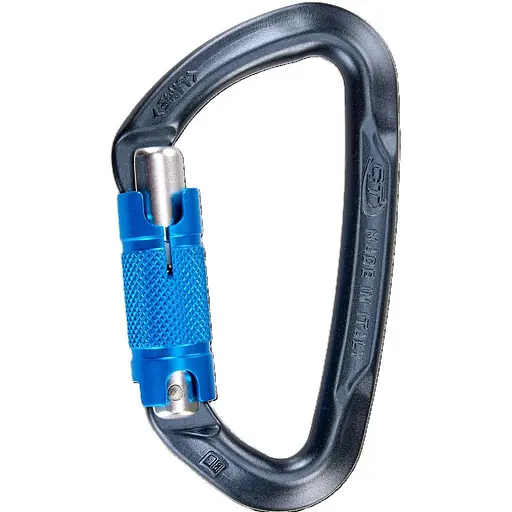 Карабін Climbing Technology Lime WG twistlock Anthracite/Blue (1053-2C45000 SHO)