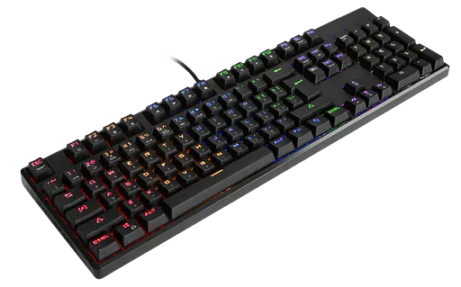 Клавіатура Motospeed CK107 Outemu Blue Ukr RGB Black (mtk96mb) - фото 2