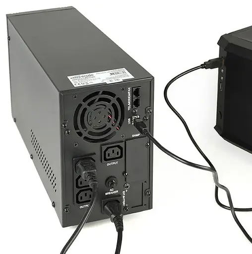 Источник бесперебойного питания EnerGenie 2000 ВА / 1600 Вт / 9 А*ч (EG-UPS-PS2000-01) - фото 3