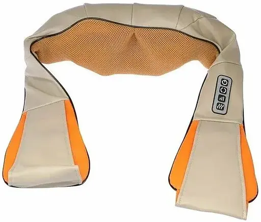 Роликовий масажер для спини та шиї Supretto 5866-0001 Теплова дія Підсвічування - фото 1