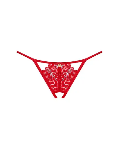 Трусики Obsessive Ingridia crotchless thong M/L - фото 3