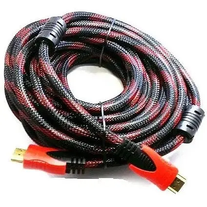 3D кабель TCOM Hdmi 5 м в оплетке черно-красный