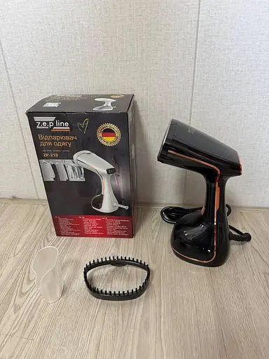 Ручний відпарювач Zepline ZP-210 парова праска для одягу 3000Вт 0.4л Сенсорне керування Чорний - фото 7