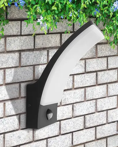 Вуличний світильник з датчиком руху Goldlux 331359 Amy LED 1x12W 4000K 1600Lm IP44 чорний - фото 2