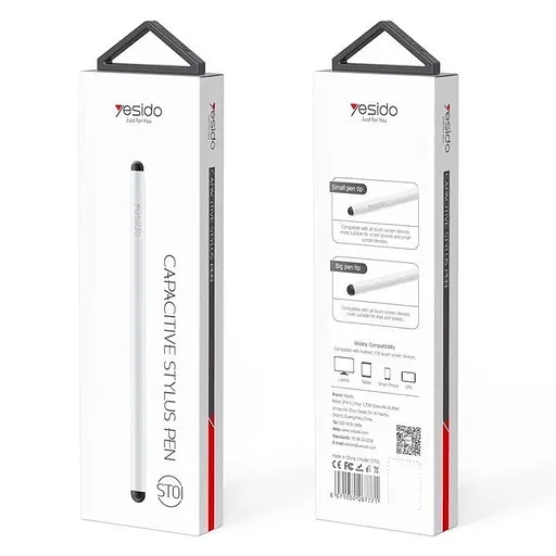 Стилус ручка Yesido St-01 Capacitive Stylus pen тонкий кінчик білий - фото 5