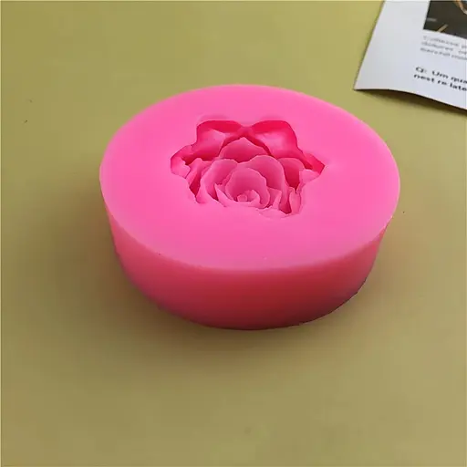 Молд силіконовий кондитерський для мастики та шоколаду Троянда, Kitchen Master Рожевий 87488 - фото 3