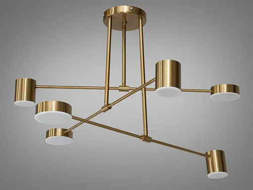 Бронзова світлодіодна люстра лофт потужністю 30W - фото 2