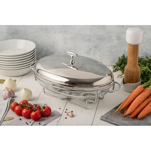 Мармит Edenberg из жаропрочного стекла с крышкой из нержавеющей стали 3.2 л (EB-1443) - фото 7