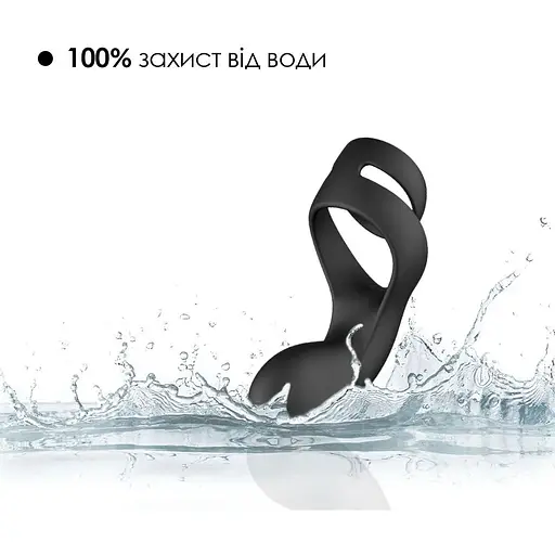 Двойное эрекционное кольцо Svakom Benedict Black - фото 4