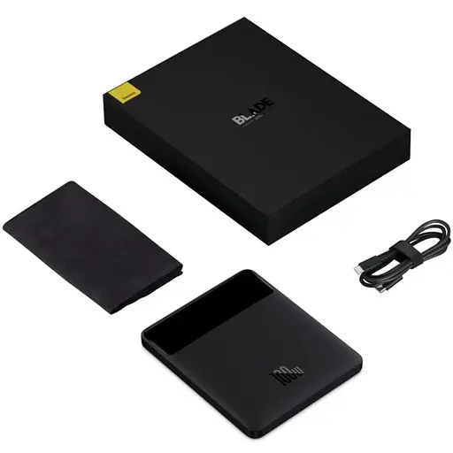 Портативний ЗП Power Bank Baseus Blade 100W 20000 mAh (PPDGL-01) Black - фото 4