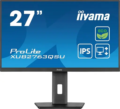 Монітор Iiyama 27" XUB2763QSU-B1 QHD IPS 100Hz (XUB2763QSU-B1) - фото 1